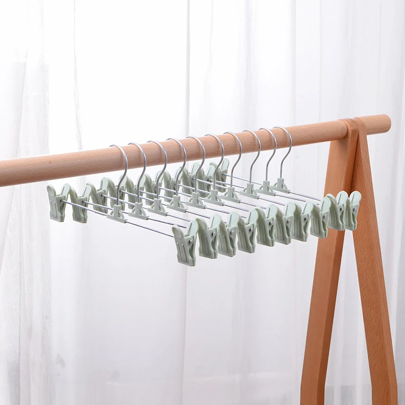 I KNOW  new colorful hangers pants hanger high quality trousers hangers with clips