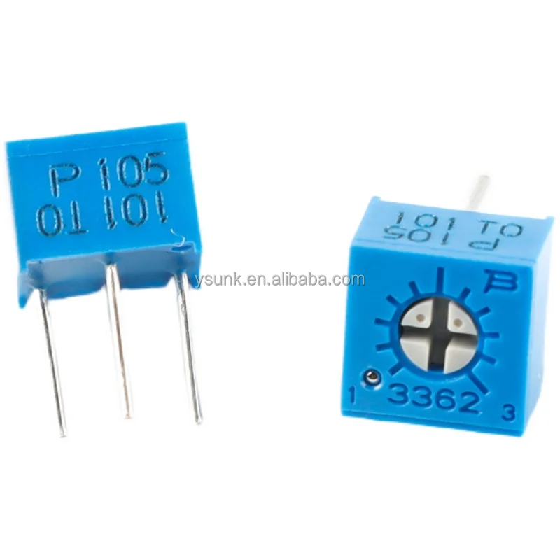 3362P-1-105 top Adjustable potentiometer 1M OHM through hole trimmer IN STOCK Variable Resistors 3362 3362P 105 1M