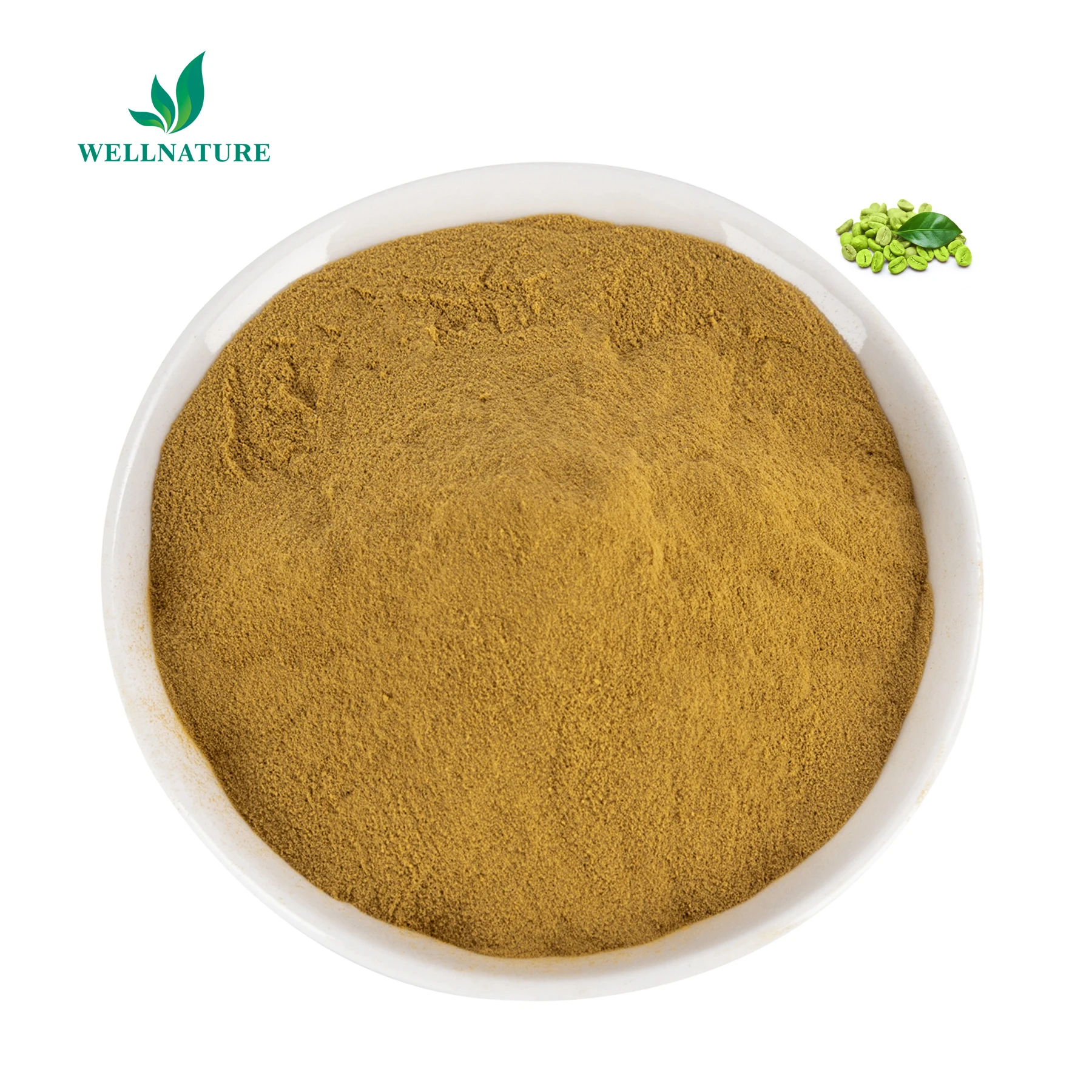 Green Coffee Bean Extract 50% Chlorogenic Acid Green Coffee Bean Extract Powder Chlorogenic Acid Green Coffee Bean Extract
