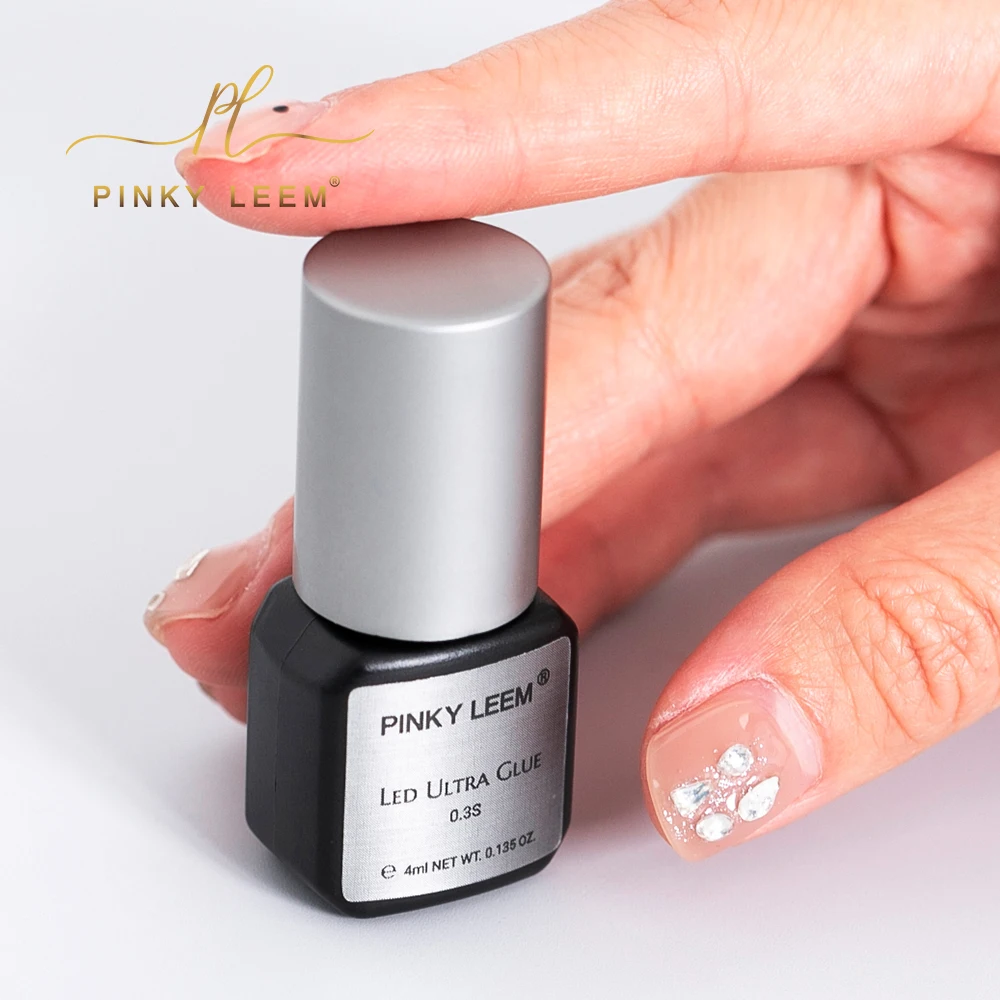 Pinky Leem wholesale hot selling competitive professional uv lash glue supplies transparent 0.3 sec uv Adhesive