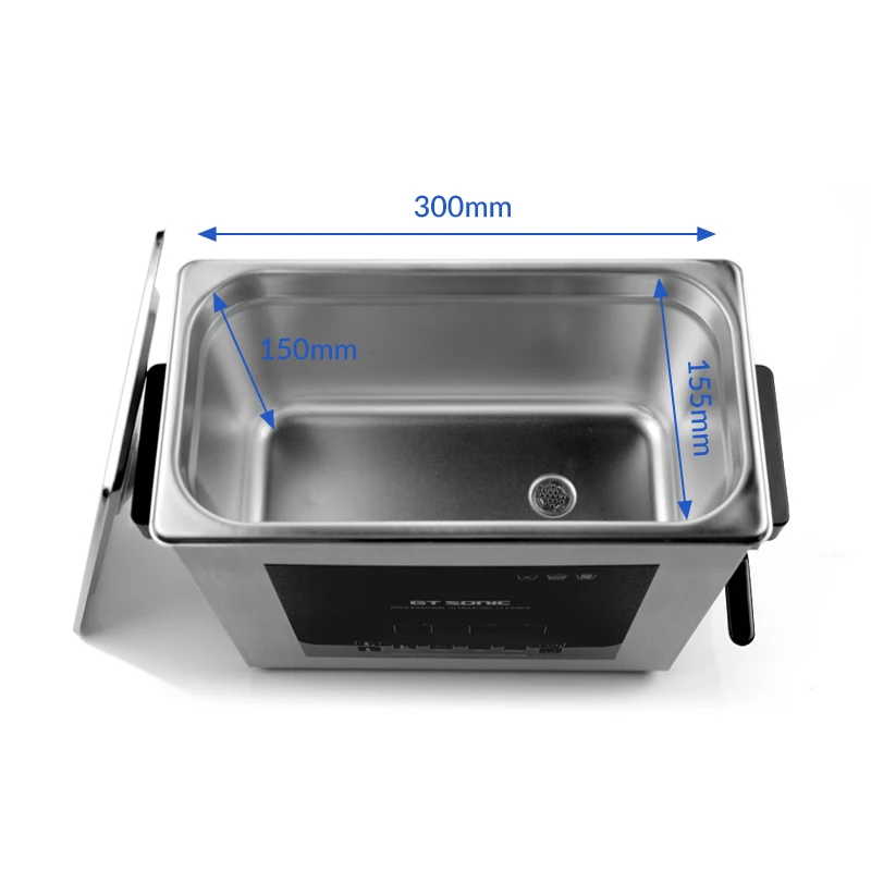 D6  Stainless Steel ultrasonic vibration cleaner Machine Jewelry Denture Parts Glasses record ultrasonic cleaner with transducer
