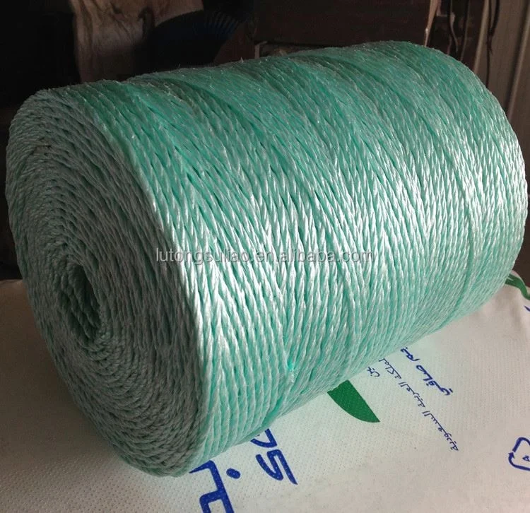 single strand twisted pp raffia packing baler string  plastic raffia hay baler twine