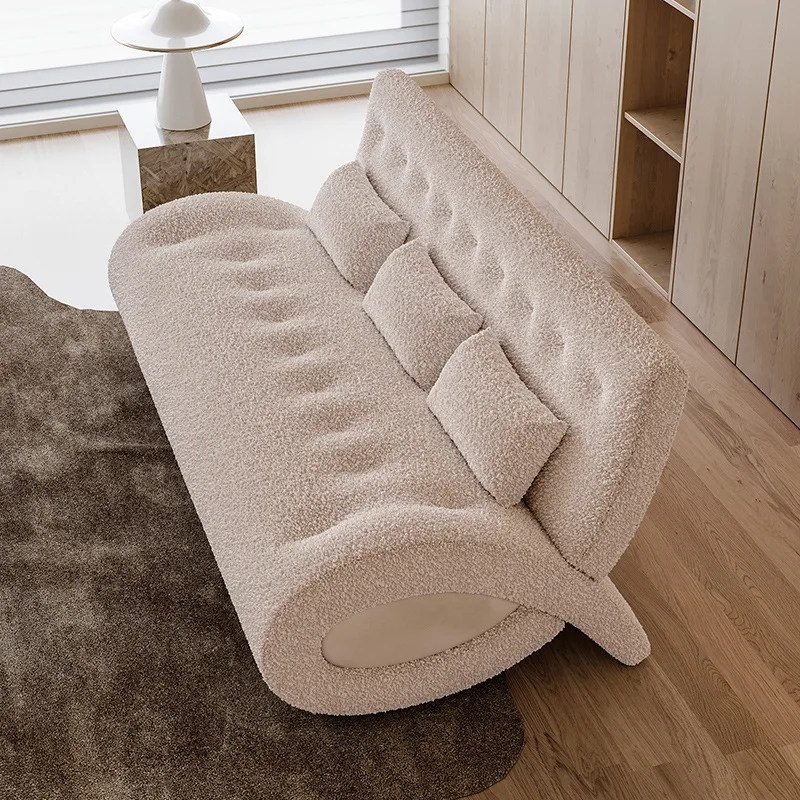 Cream style creative network red sofa chair home living room leisure lazy sofa light luxury modern simple balcony lounge chair
