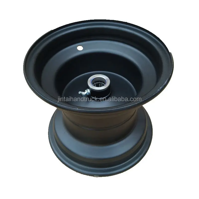 garden mower rim 8x7 rubber wheel steel rims 18x8.50-8 with roller bearing