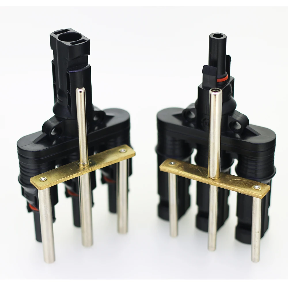 
3 T1 T type photovoltaic MC 4 connector solar 3 to1 bus connector 1 T3 Solar PV connector 