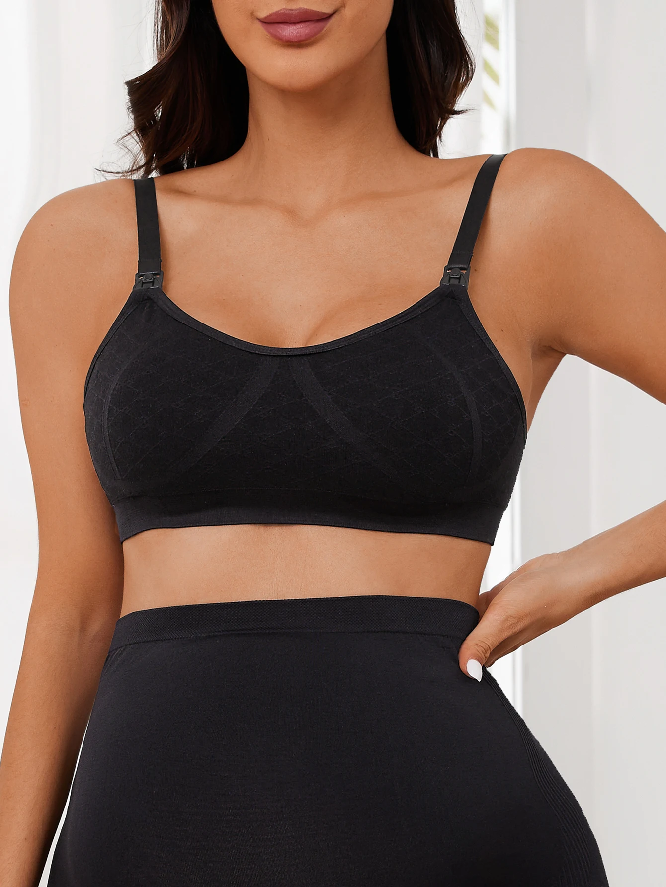Wholesale Adjustable Ladies Nursing Bra Seamless Comfortable Wireless Maternity Lingerie