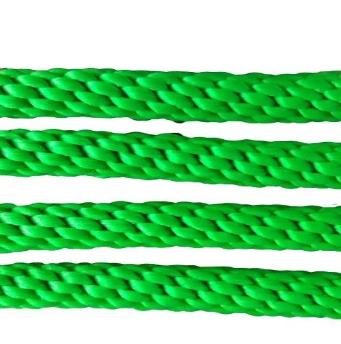 3mm High Strength Solid Braided Green PP Rope Polypropylene Coil-Packed Rope