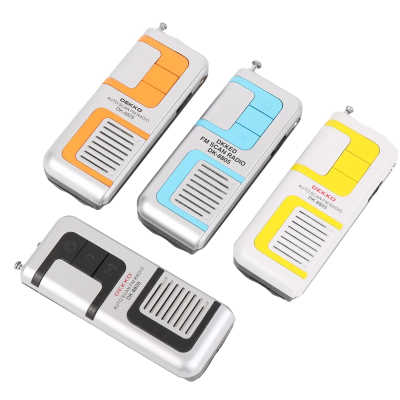 Mini pocket FM radio with speaker OEM LOGO portable radio world fm receiver