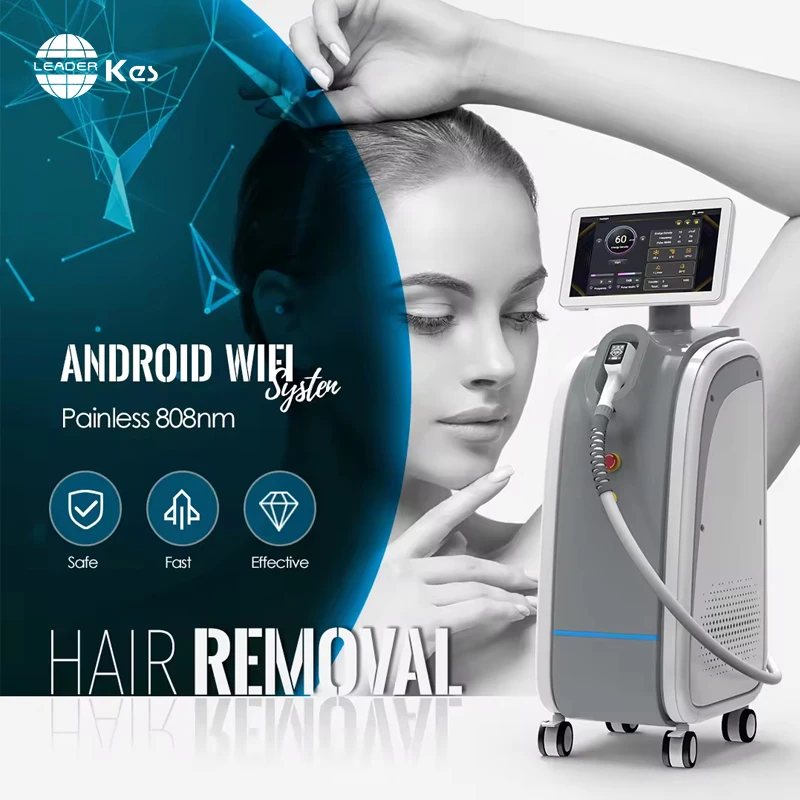 KES Threewavelangts Laser Hair Removal Professional Painless Laser Hair Removal Machine Permanent Beauty Equipment