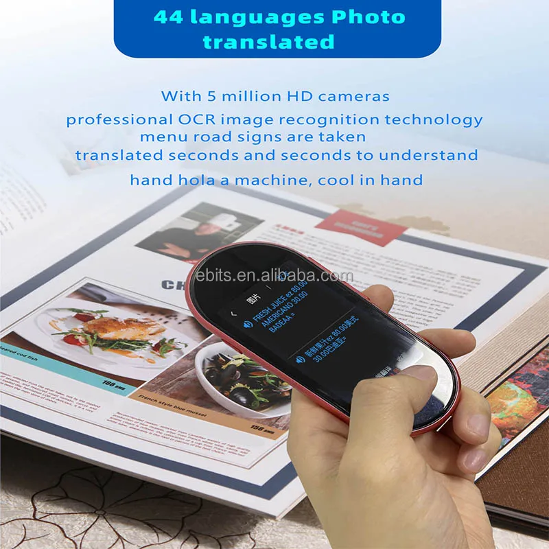 Portable Voice Translator Speech 108 languages English Japanese Korean Arabic Polish Translator