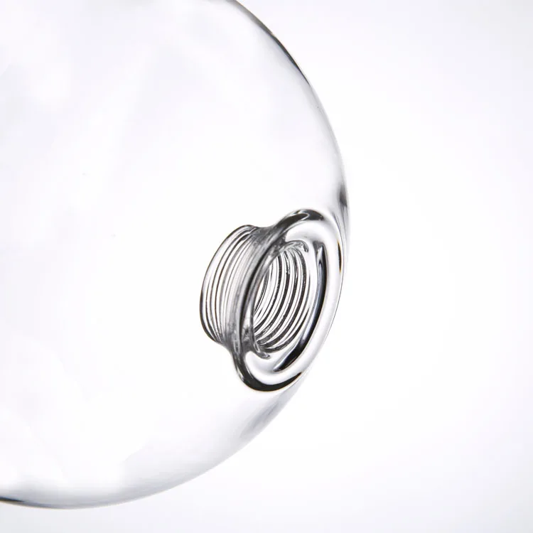 G9 Clear Screw Glass Globe Light Bulb Cover Lamp Shade with Internal Thread