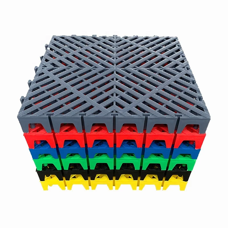 Заводская цена пластиковые дренажные Напольные Плитки для гаража коврики ремонта автомобиля