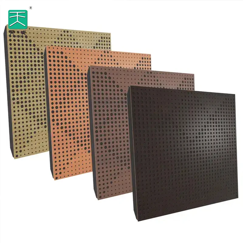Building Project/TianGe Conference Room Auditorium Walls Mdf Mgo Micro Perforated Wooden Soundproof  Panel