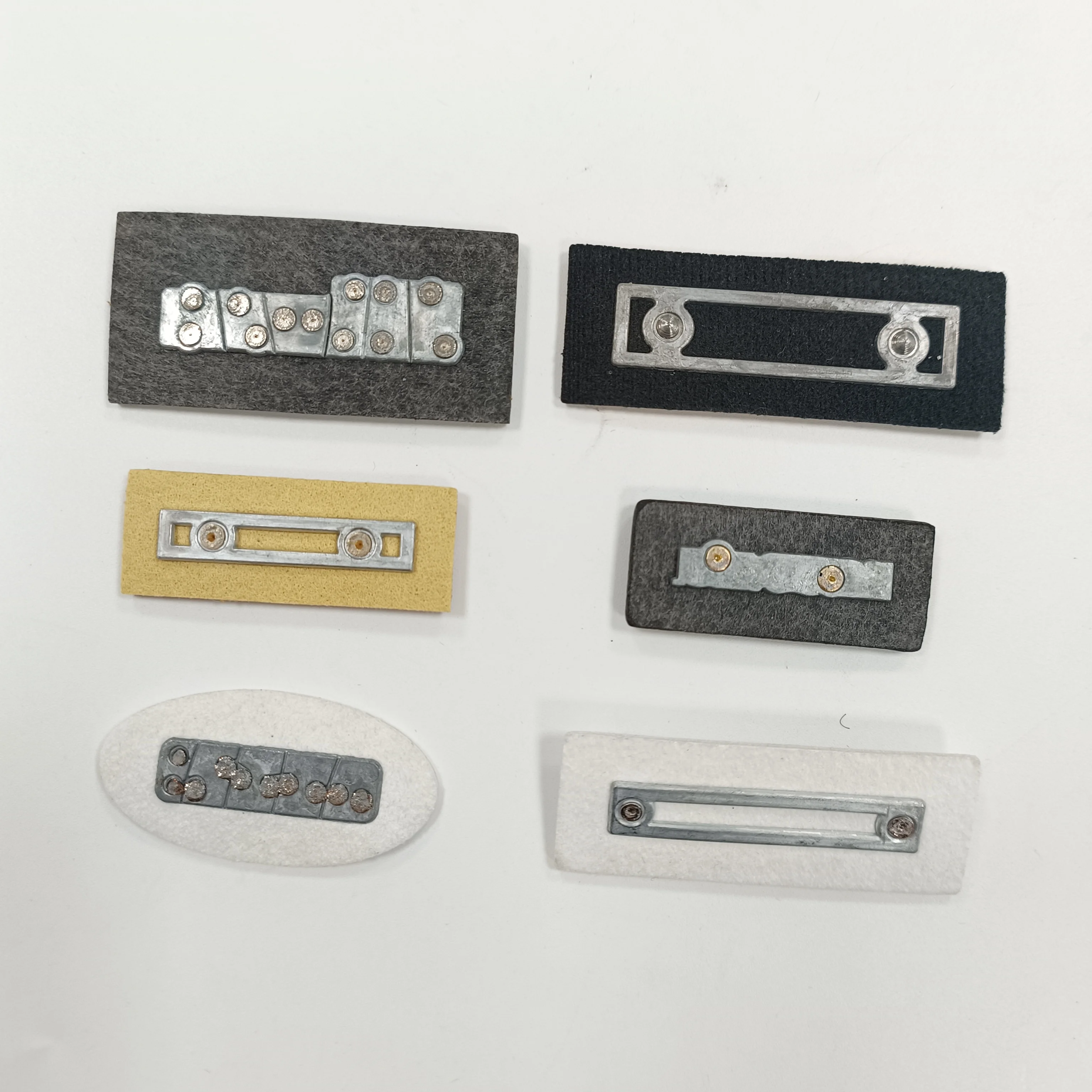 Factory customized clothing metal logo PU metal letter logo logo