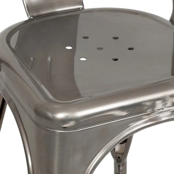 Manufacturer tolixs chairs yellow wooden seat wishbone chair metal sidechair kitchen dining stackable