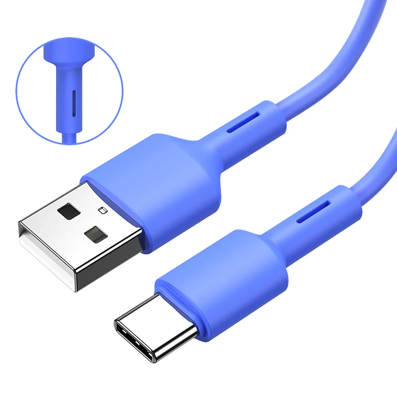  Заводские Оптовые продажи 5V 1A 2A USB кабель для быстрой зарядки type-c Прочный OEM 1m 2m 3m зарядный кабель-адаптер