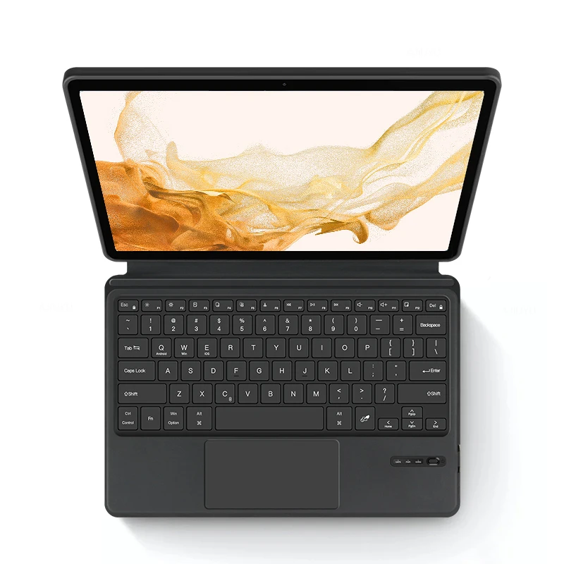 Keyboard Cover Case For Samsung Galaxy Tab S8+ 12.4 inch X800 X806 Tablet Wireless Smart TouchPad Magnetic Korean Keyboard BT