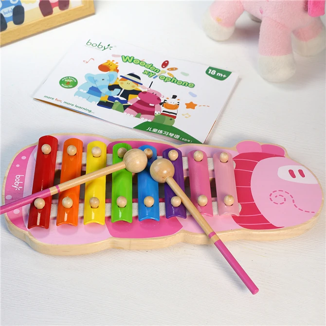Детский деревянный ксилофон для раннего развития мудрости музыкальные игрушки