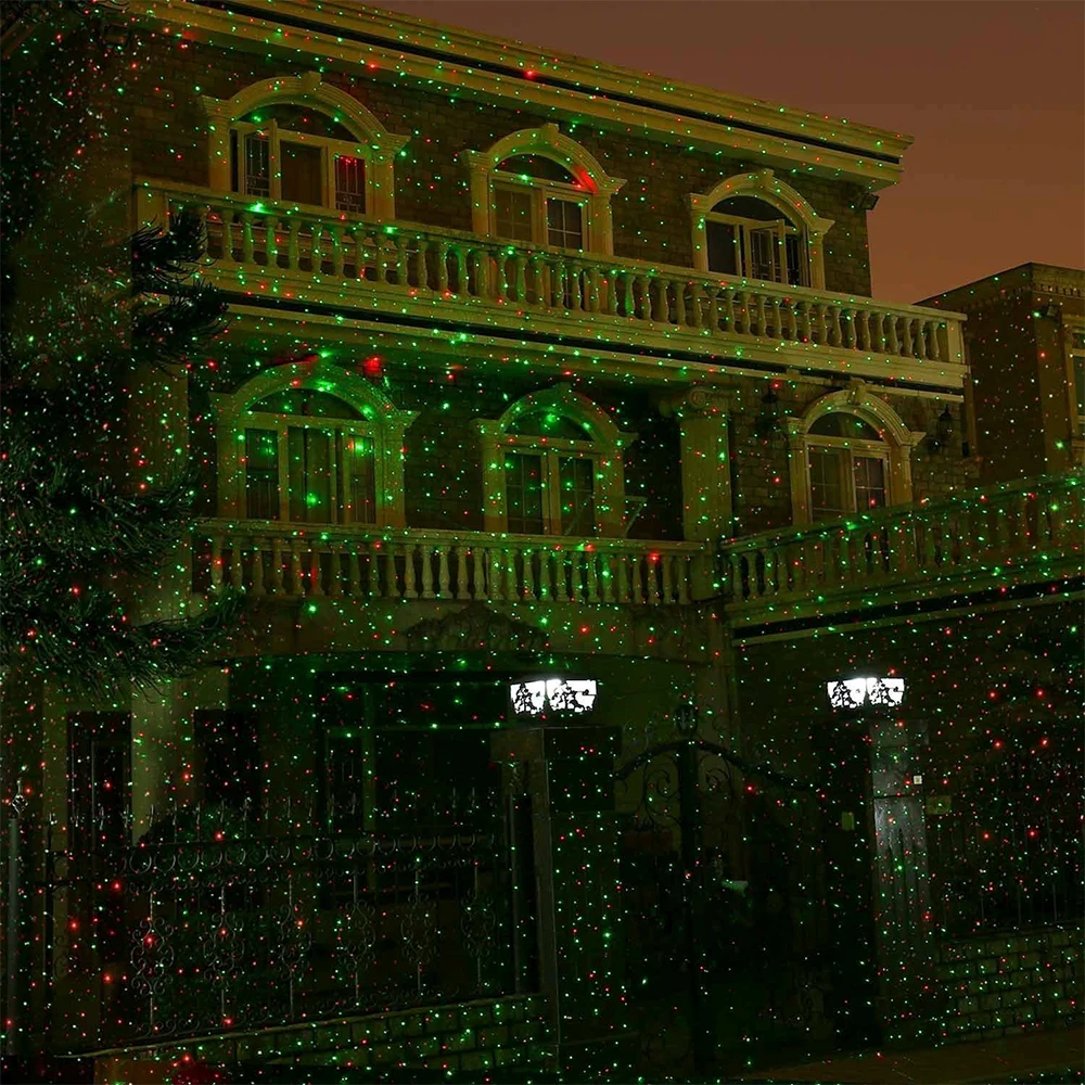 Christmas Outdoor Garden party disco stage lighting mini projector show laser light