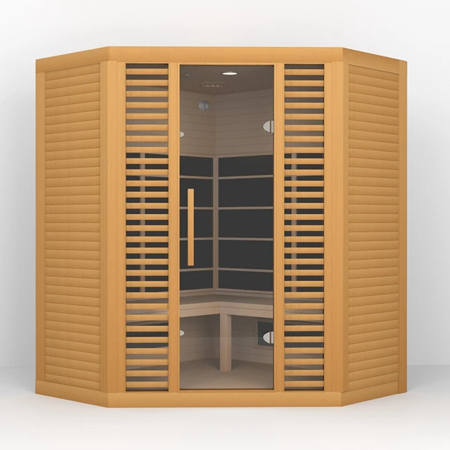 Factory Price Luxury Home 3~5 Person Corner Indoor Infrared Sauna Room