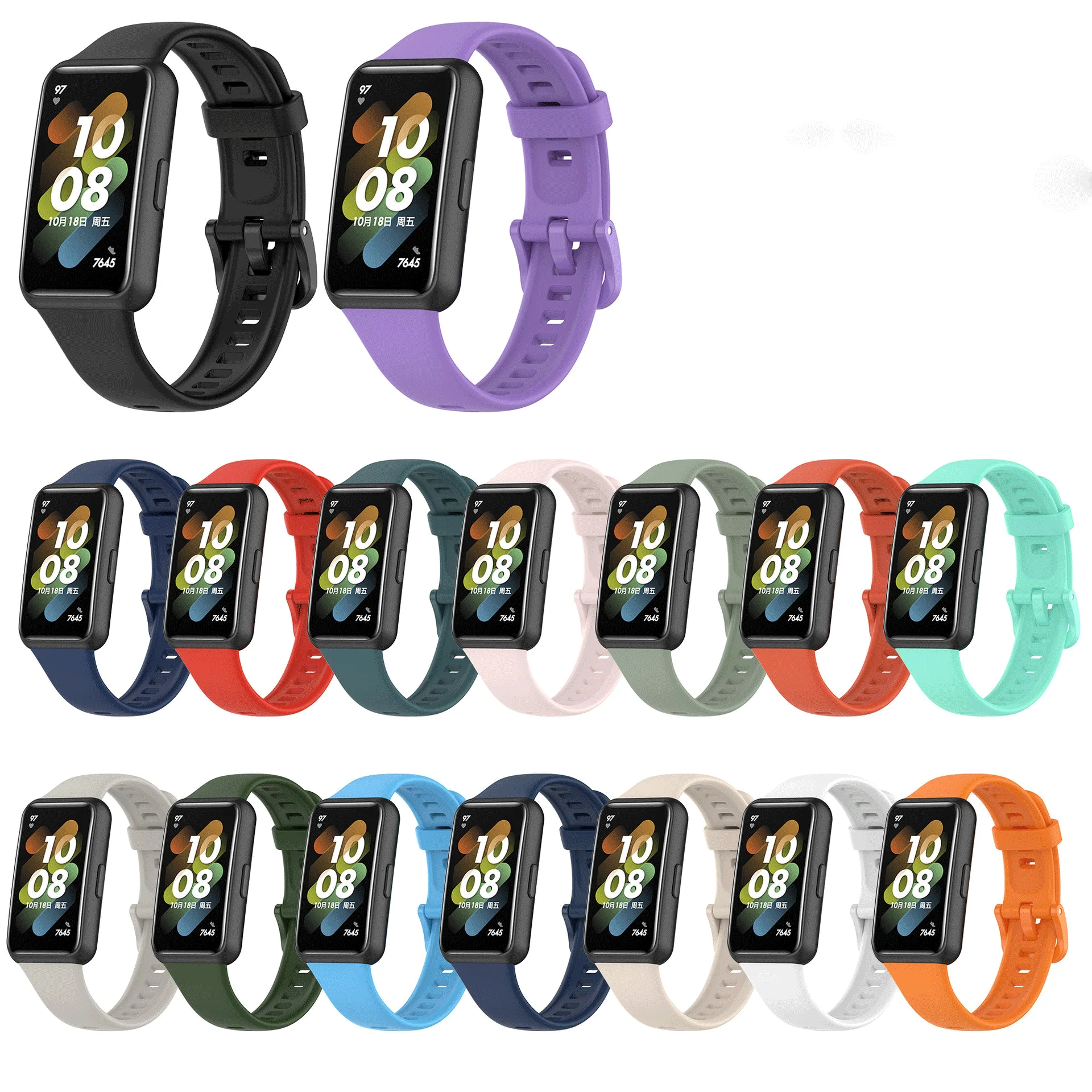 Прочный силиконовый ремешок для Huawei Honor Band 7 на запястье спортивный сменный браслет