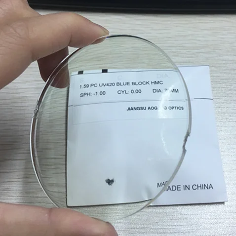 Линзы из поликарбоната с защитой от синего света 1 59 оптических линз