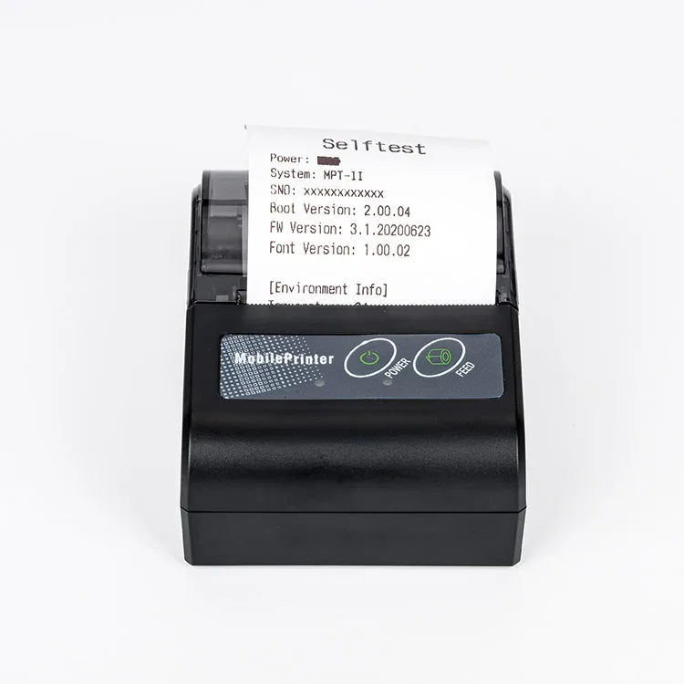 Small size compact portable and easy to carry Blue  tooth thermal printer receipt printer fast printing