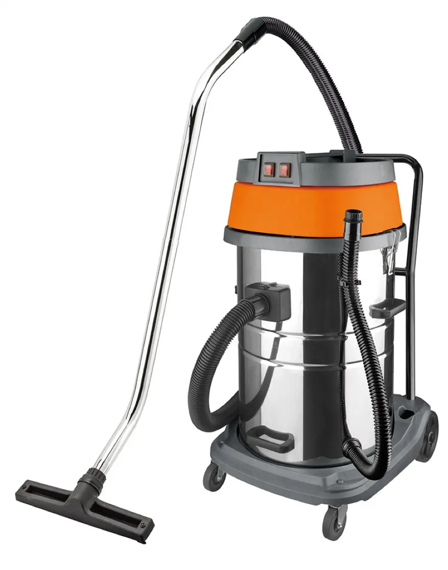 606-2M80 80L 2400w 2-motors steel tank wet and dry vacuum cleaner