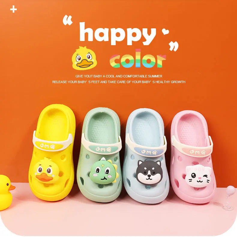 2021 Cute Anti-slip Harc-wearing Comfortable Holes Kids Garden Shoes Children Clogs