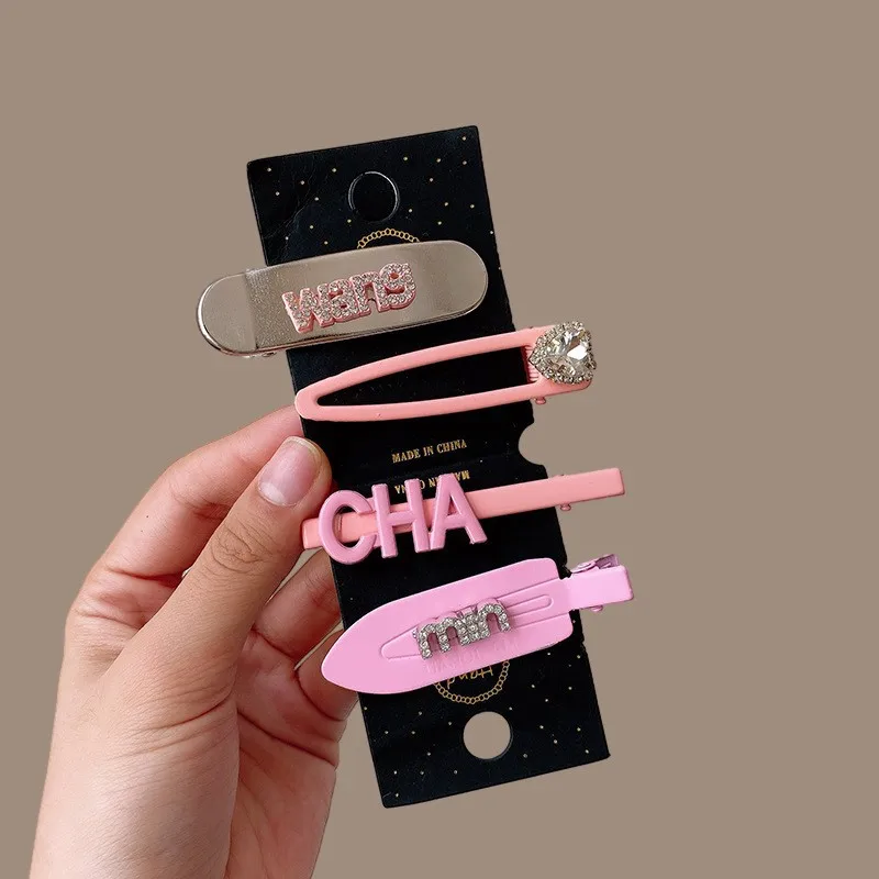 YANYE Clip Set Y2K Sweet Cool Dopamine Girl Millennial Style Luxury Brand Letter Set Hair Accessories Hairpin Hair Clip
