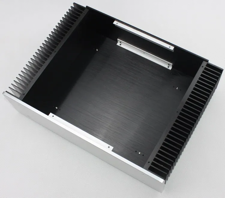 Custom WA61 Aluminum Non Perforated Gall Machine Case Brushed Pure Post Amplifier Heat Dissipation Cooling Case