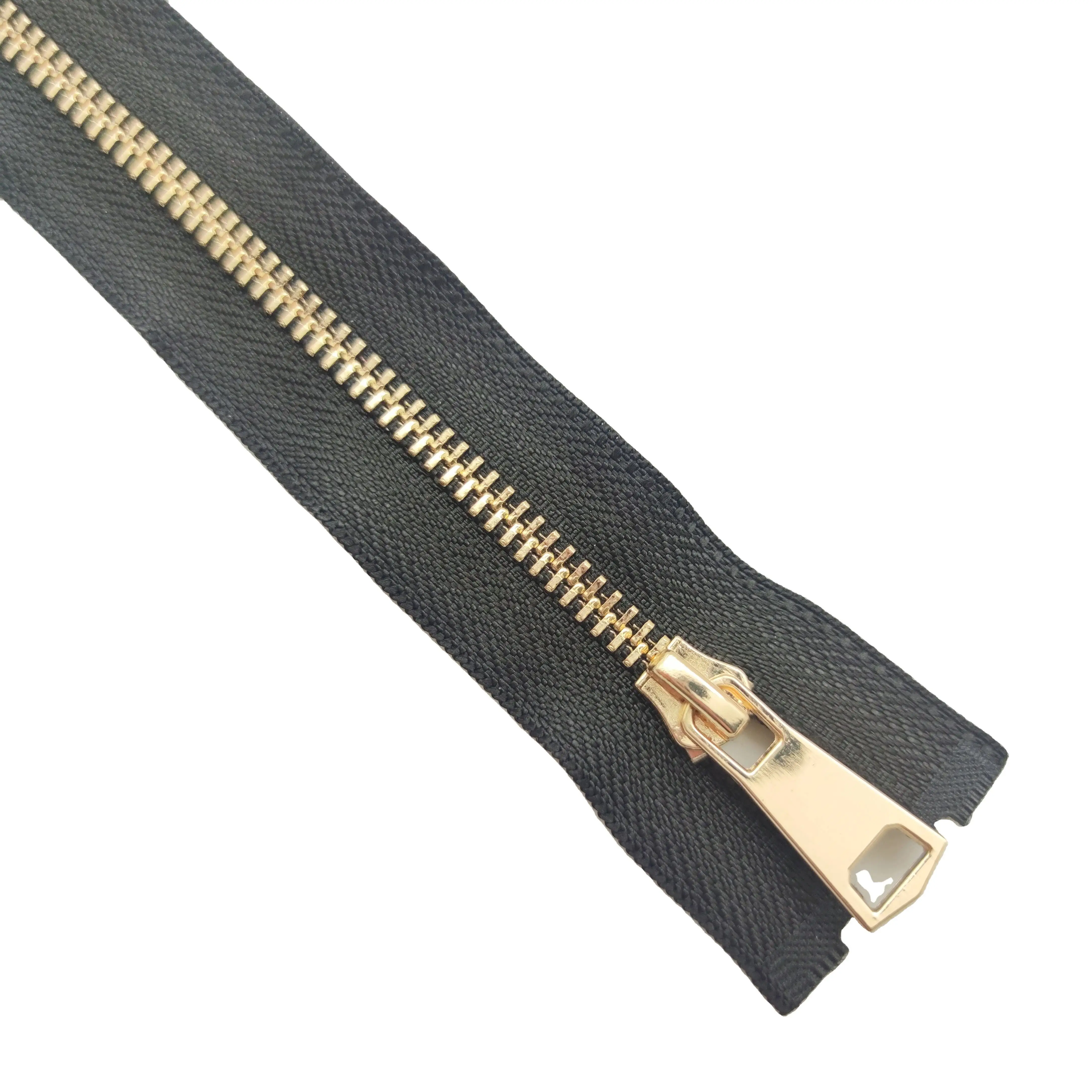 Wholesale Factory Custom 4# 16cm Close End Metal Brass Zipper Or Zips
