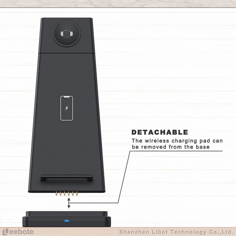 New Trend Oem 3 In 1 Wireless Charger With Qi Wireless Charger For Smart Watch