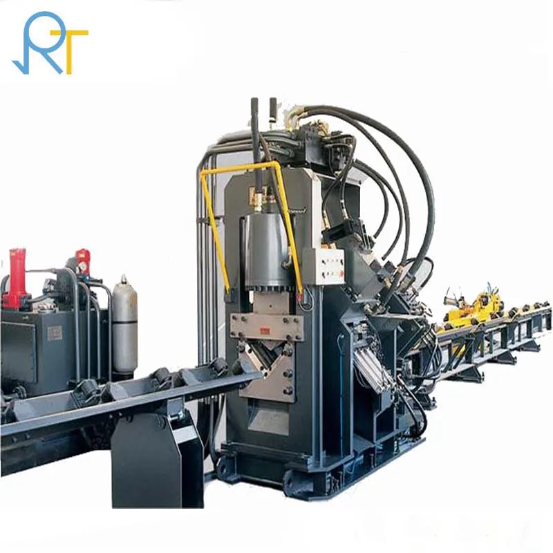 CNC Angle Steel Tower Punching Marking And Shearing Machine Line