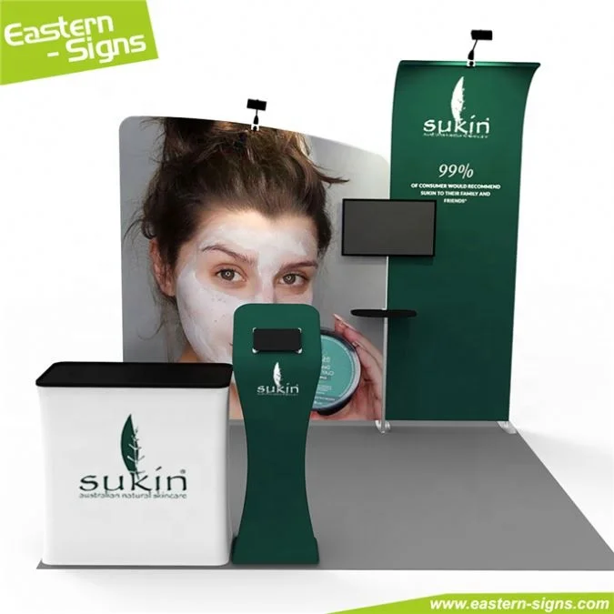 Итайский завод по изготовлению алюминиево-дисплей можно свернуть и сложить в всплывающем окне уникальные будочки торговой выставки