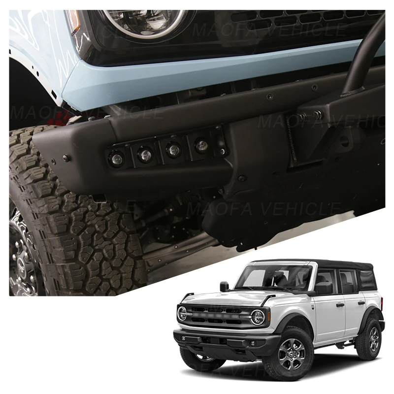 2021 2022 2023 Car Front Bumper Grille Driving Lamp Headlight LED Fog Lights For Ford Bronco 2/4 Door