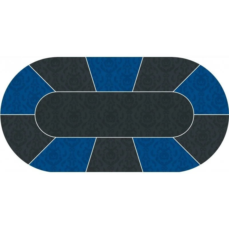 Оптовая продажа индивидуальный дизайн резиновый коврик для покера Овальный