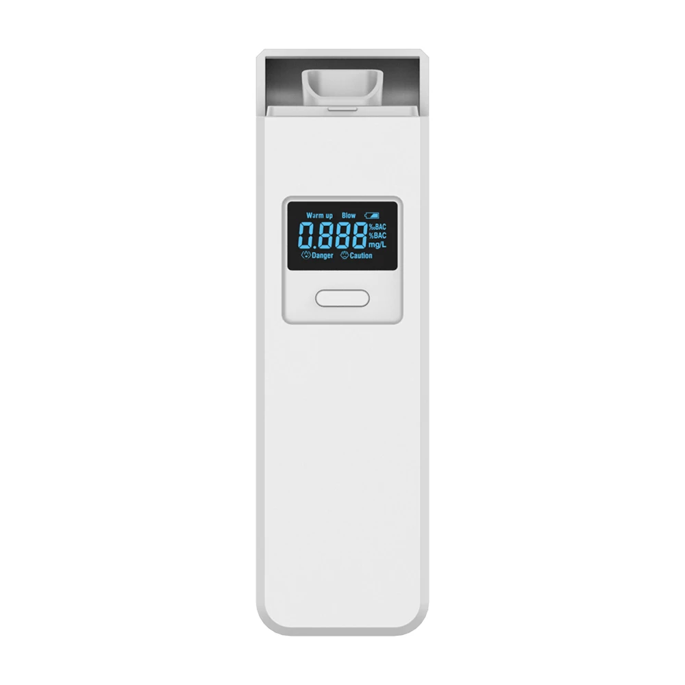 Car Driver Portable Digital Alcohol Test Machine Personal LCD Display Breath Fuel Cell Breathalyzer Alcohol Tester Analyzer