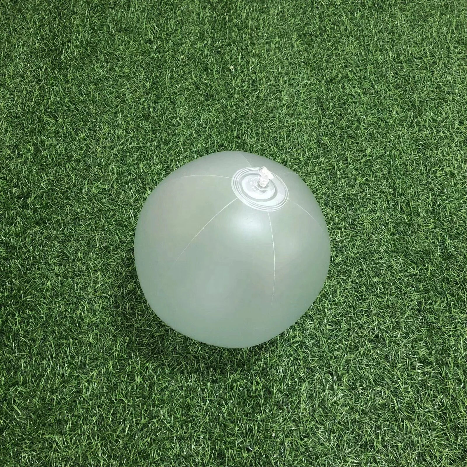 Hot sale PVC Inflatable Frosted White beach ball with Led and Glow Stick for Outdoor Activities