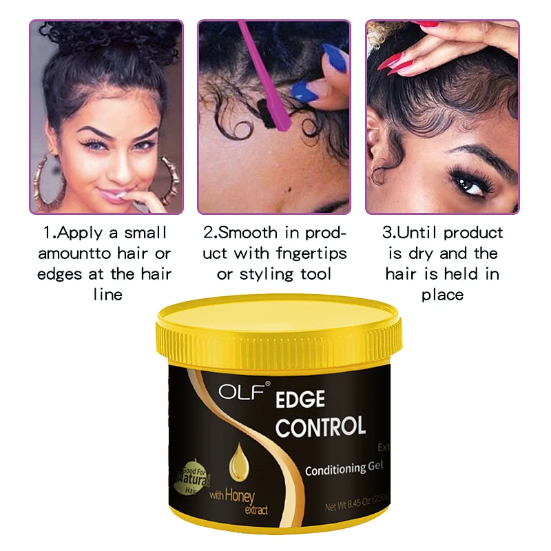 Customized Edge Control Vegan Men Organic Strong Hold Styling Hair Wax Wholesale Vendor Max Hold Edge Control