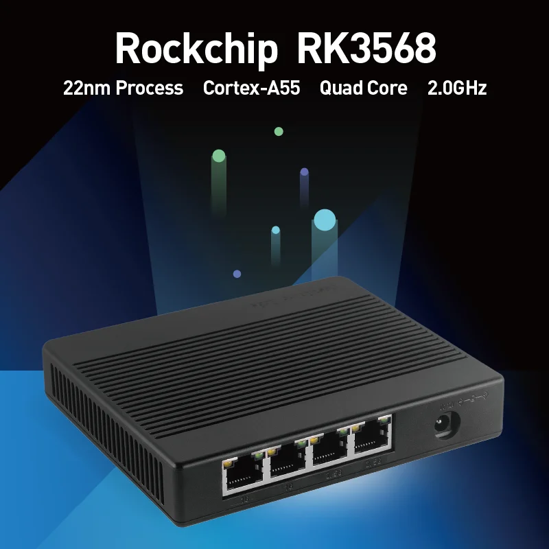 Professional R68S Dual 2.5Gbps Ethernet Gateways Rockchip Rk3568 industrial router oem openwrt vpn router