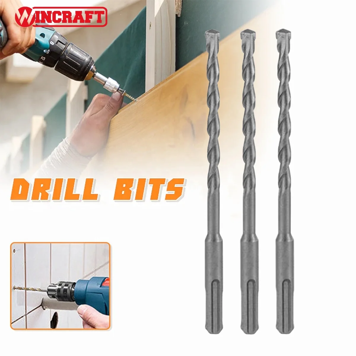 10pcs High Quality 6mm 8mm 10mm YG8C SDS Drill Bits Set