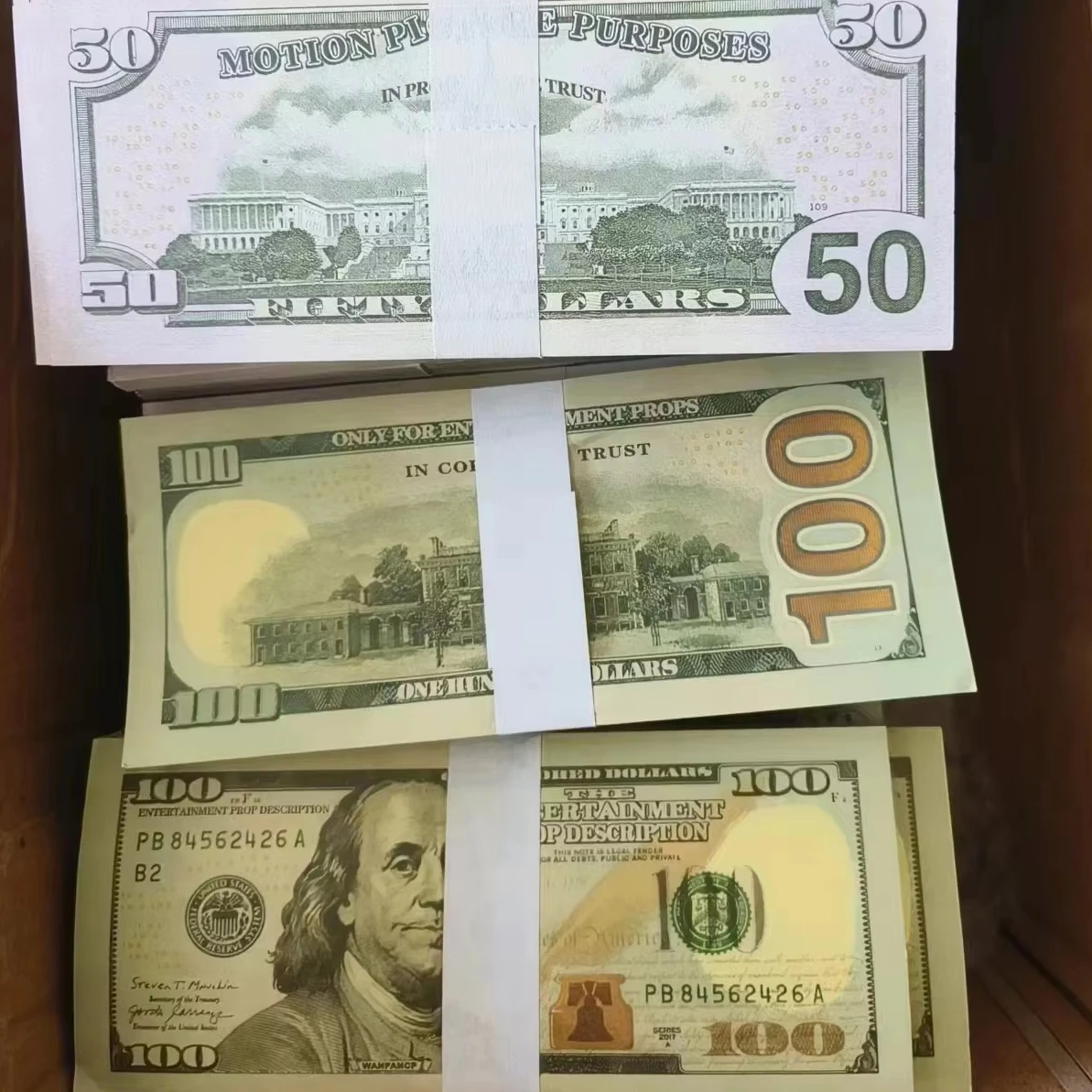 Оптовая продажа бумажных реквизитов банкноты в 100 долларов свадебные праздничные товары для съемок фильма