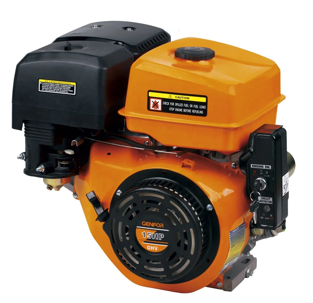Четырехтактный двигатель 188FE 192FE 420CC OHV с воздушным охлаждением, бензиновый двигатель, транзисторное магнитное зажигание