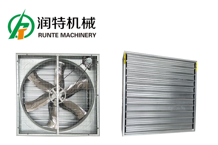QiluRunte 1530 Industrial Wall Mounted Box Shutter Type Poultry Farming Ventilation for Exhaust Fan, Poultry Exhaust Fan