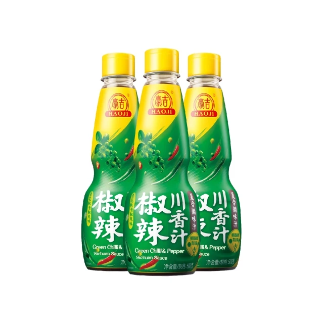 Haoji over 30 years manufacture Multinational enterprise high quality Green Chilli & Pepper sichuan sauce