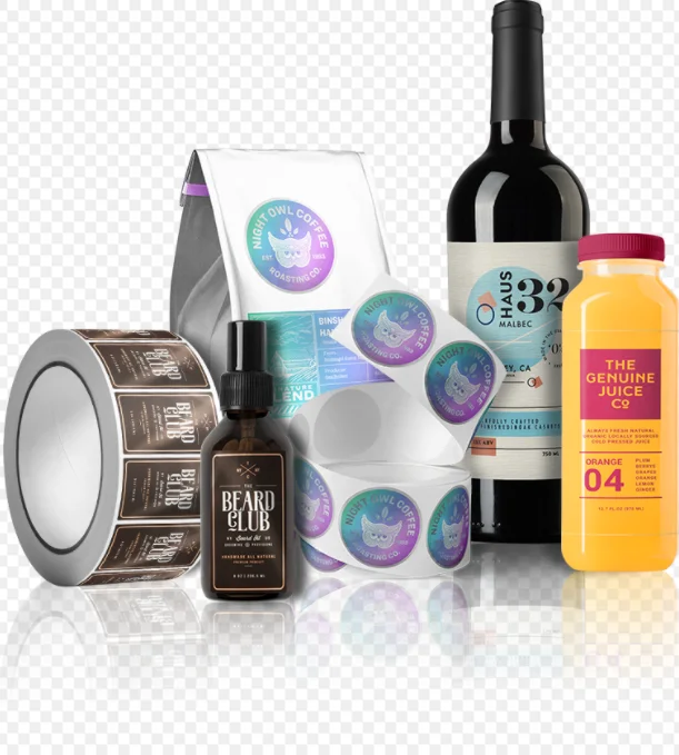 Inkjet Print Label Paper Label Sticker Paper White PP Transparent PVC Pet Self Adhesive Vinyl Label Sticker jumboo roll