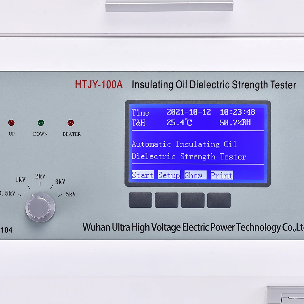 HTJY-80A 80kV 100kV Transformer Oil Breakdown Voltage BDV Meter Insulating Oil Dielectric Strength Test Device