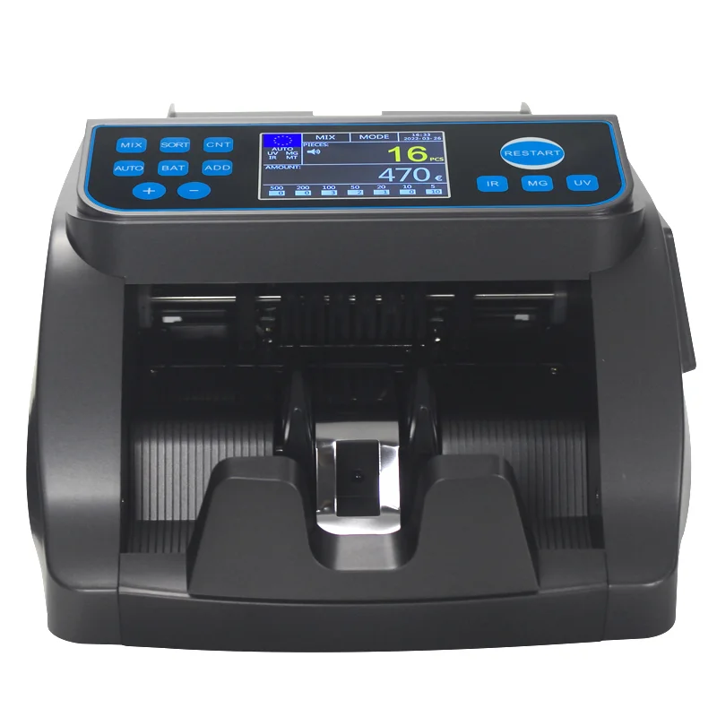 6000E EURO Money Counter Fake notes Detector PKR IQD USD EUR Bill counter Money Counting Machine