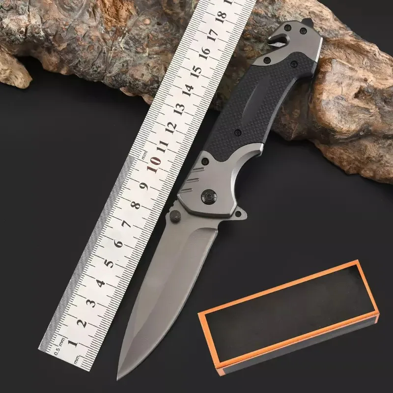 Good sell Black Coating Aluminum Handle Folding Pocket Knife Tactical Combat Survival Knife